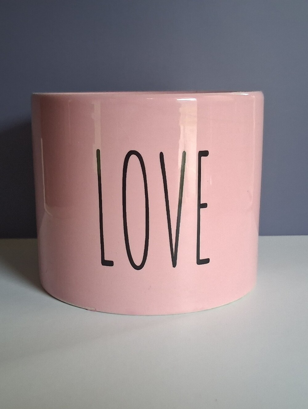 Pink 'LOVE' Ceramic Planter